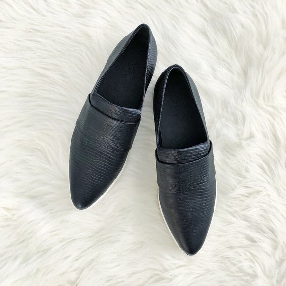 Vince Shoes - Vince Parker Stamped Lizard Slip On Sneaker